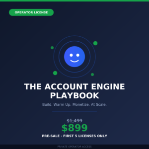 Reddit Account Engine Playbook